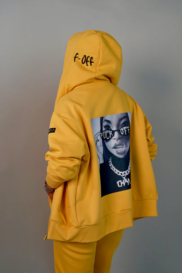 D.N.A Women's Oversized Sweatshirt With Zipper F-OFF
