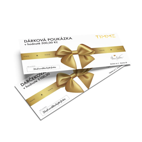 TIMME Printed gift voucher in an envelope 